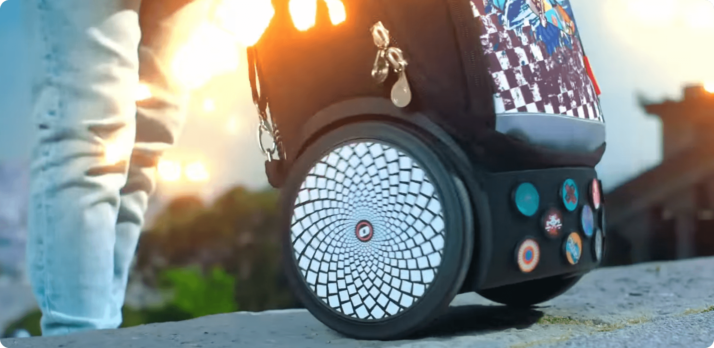 Roller in action